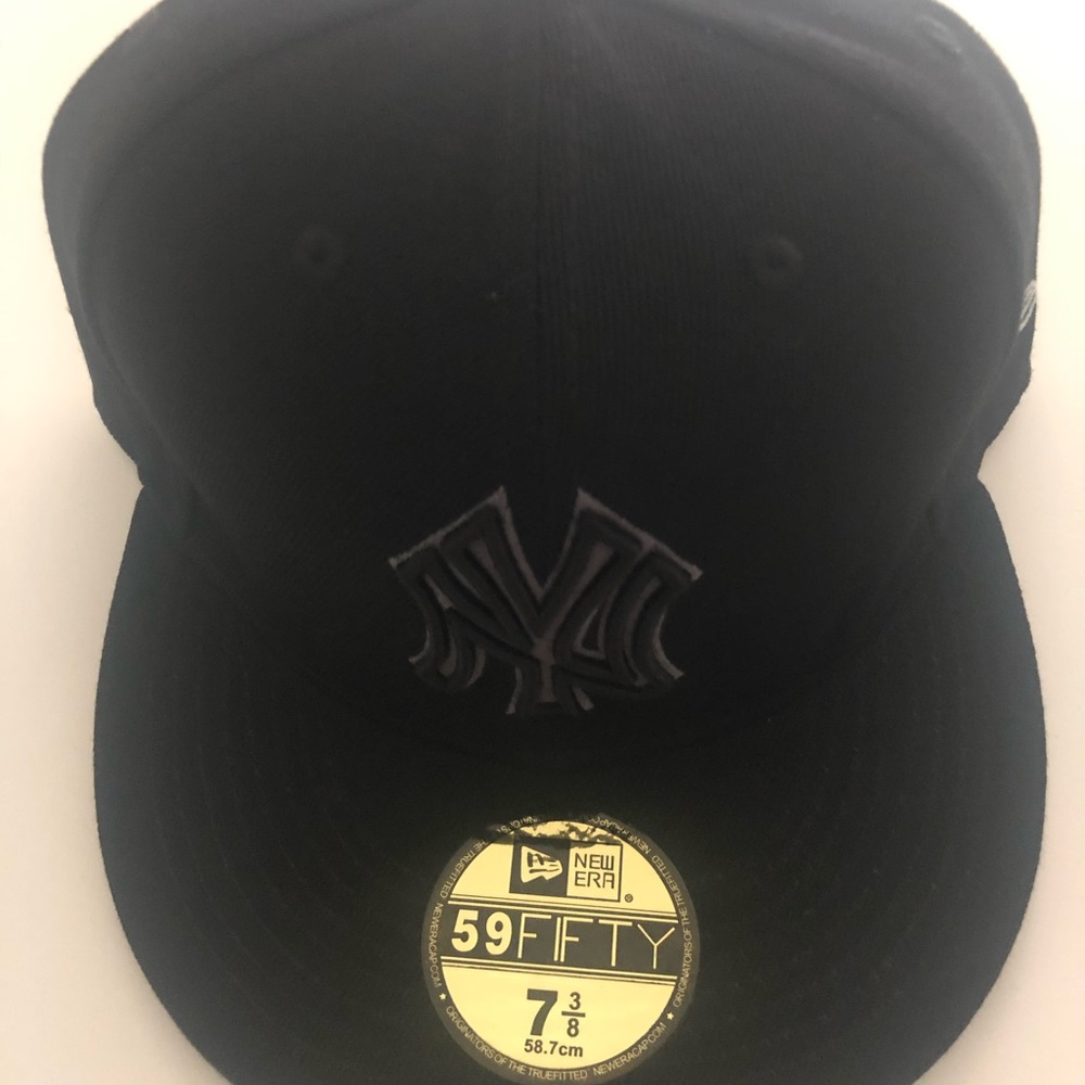 New York Yankees Hat Black Fitted MLB